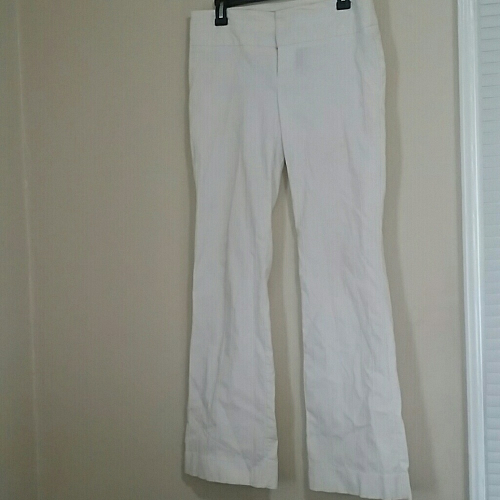 White Bisou, boot cut dress pant!